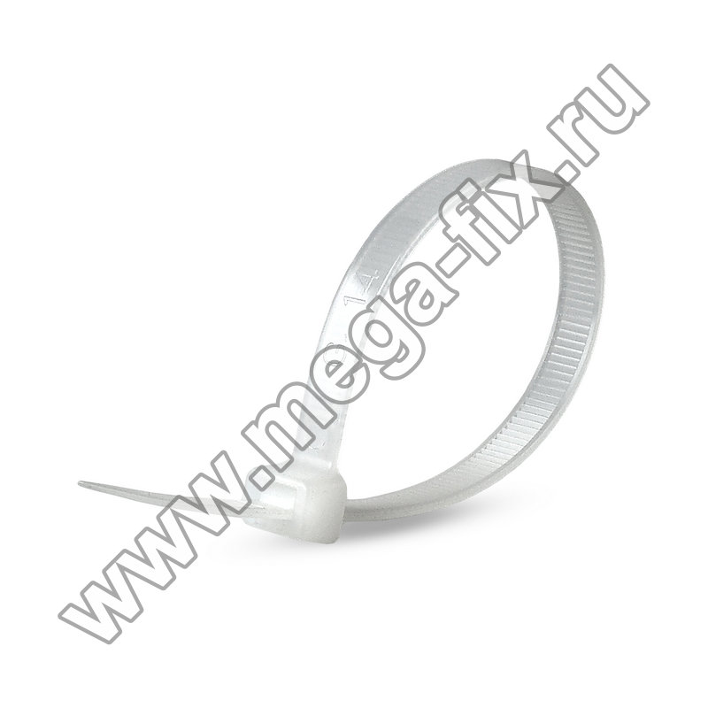 Стяжка нейлоновая MGF 3,6х300 мм белая (100 шт./ уп.)